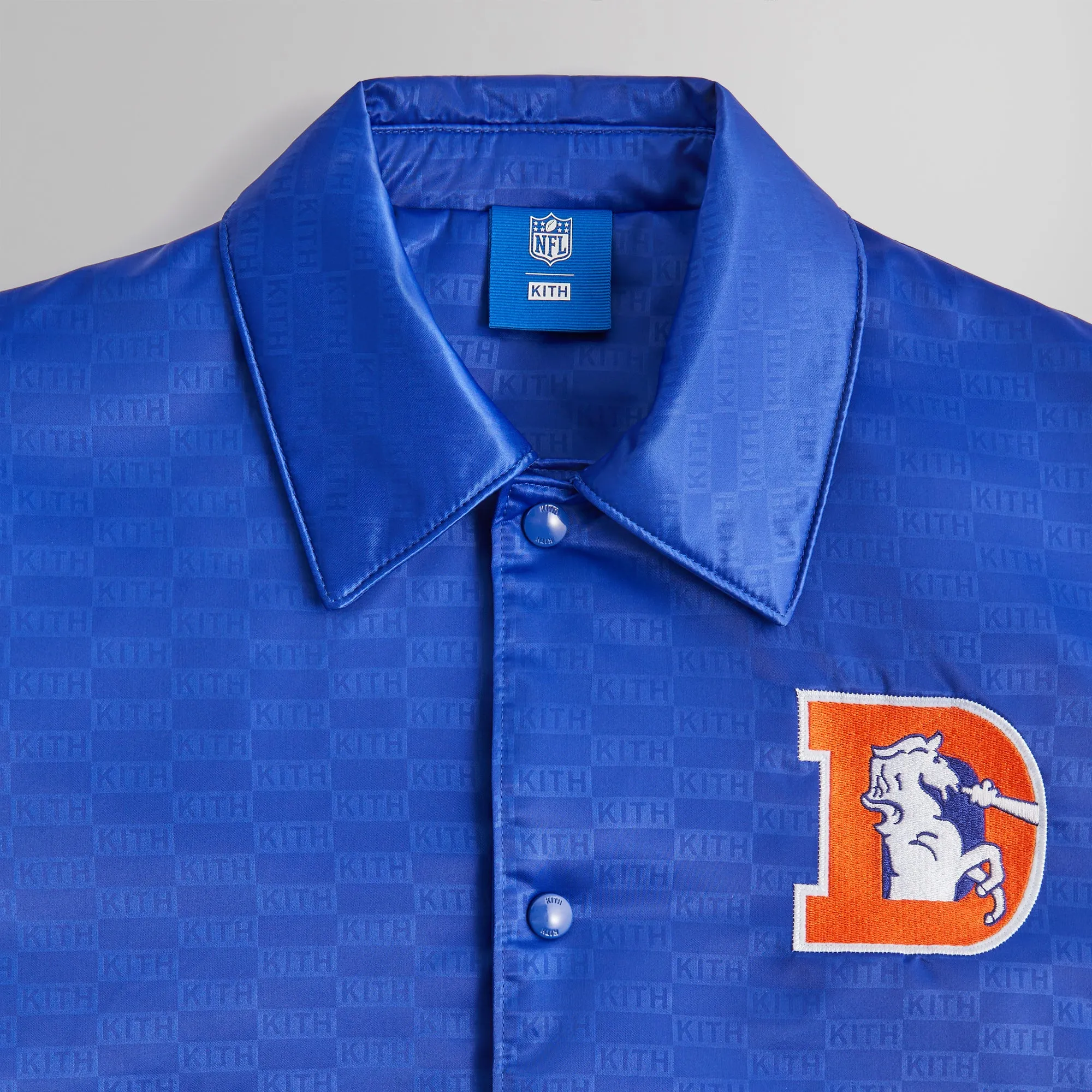 Kith for the NFL: Broncos Satin Bomber Jacket - Sonam sold by Kith product image thumbnail 3