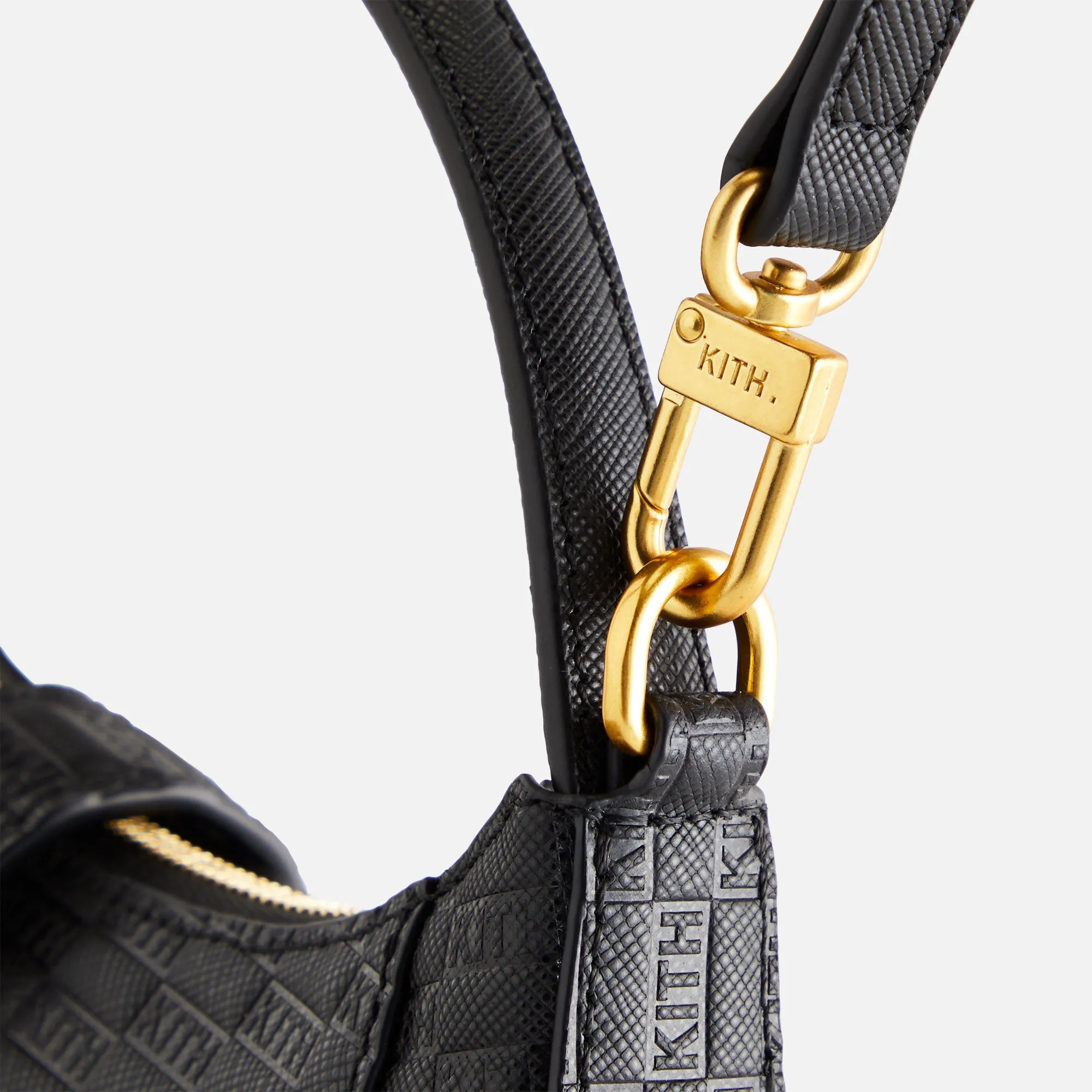 Kith Women Monogram Mini Saddle Bag - Black | Parallel
