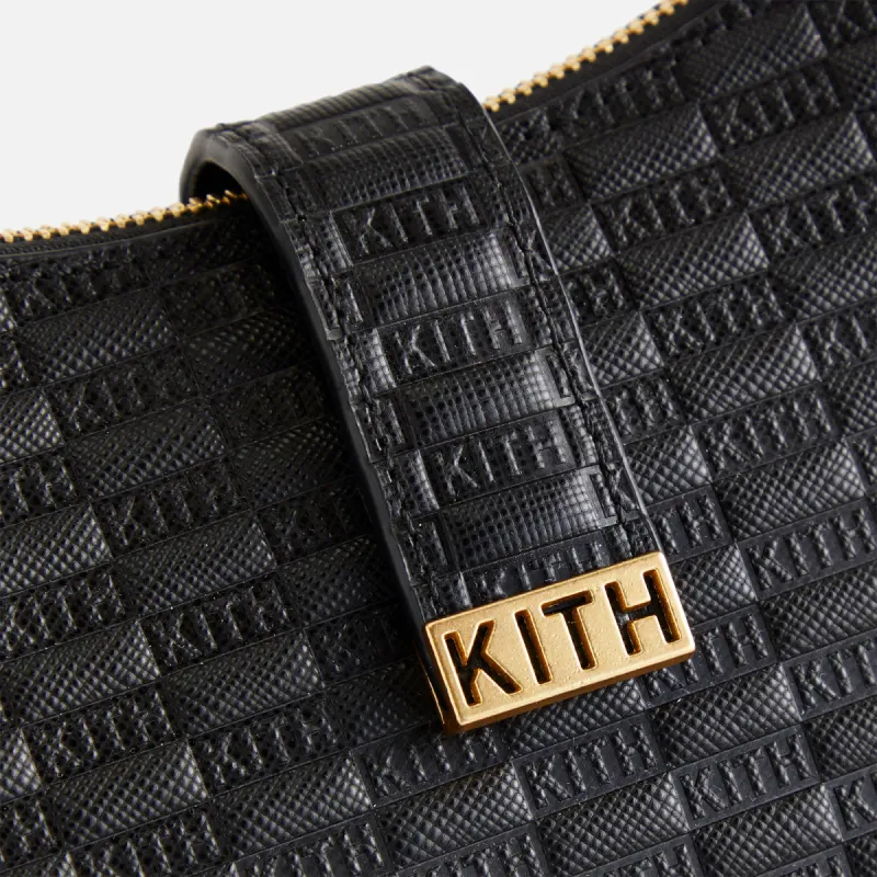 Kith Women Monogram Mini Saddle Bag - Black | Parallel