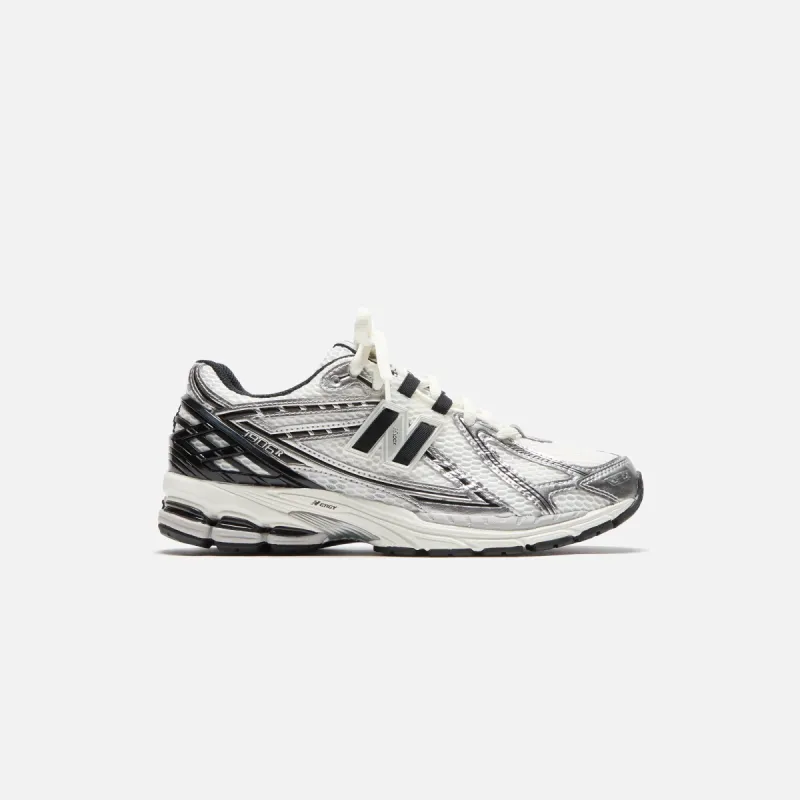 New Balance 1906R - Silver Metallic / Black / Sea Salt sold by Kith