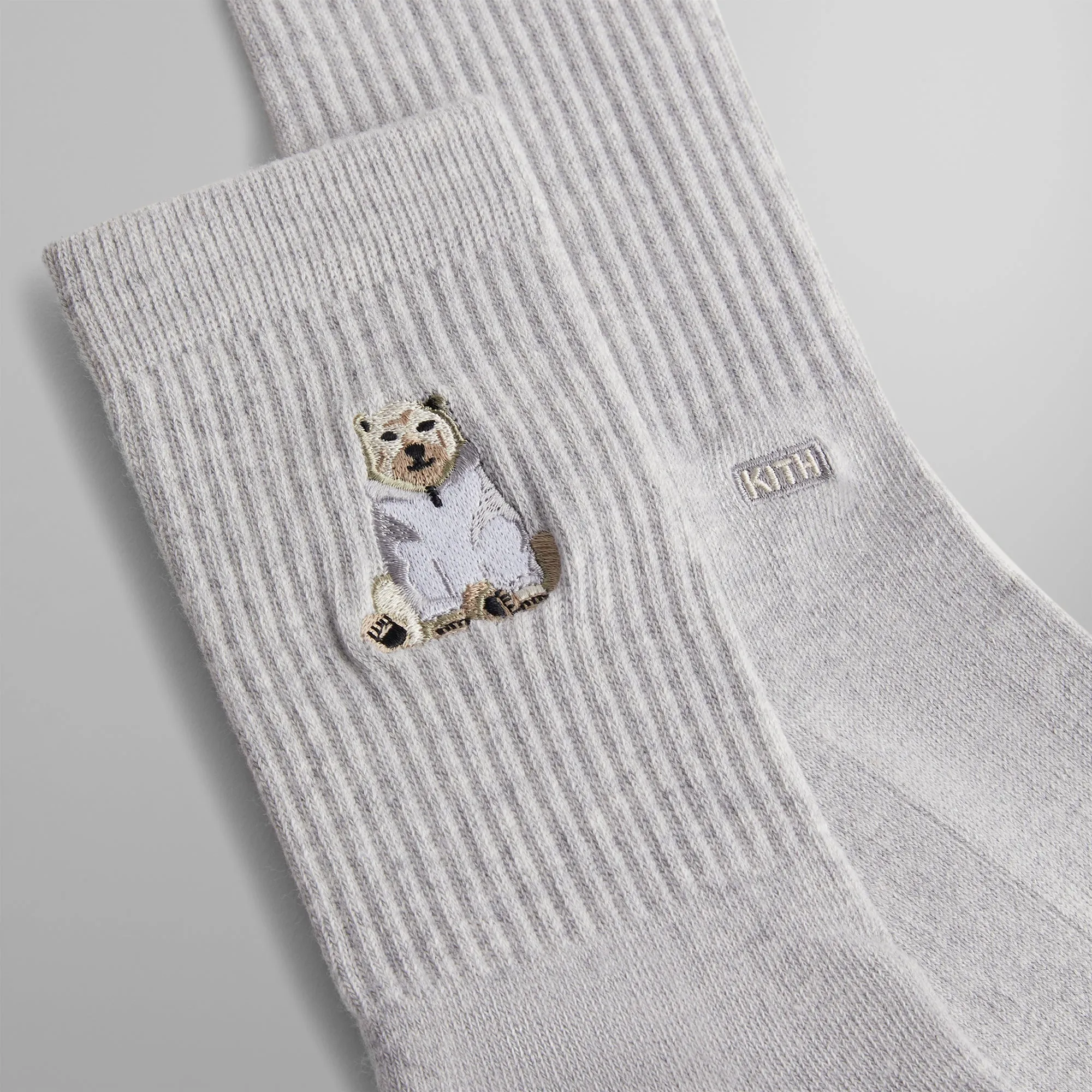 Kithmas Polar Bear Socks - Heather Grey sold by Kith product image thumbnail 3