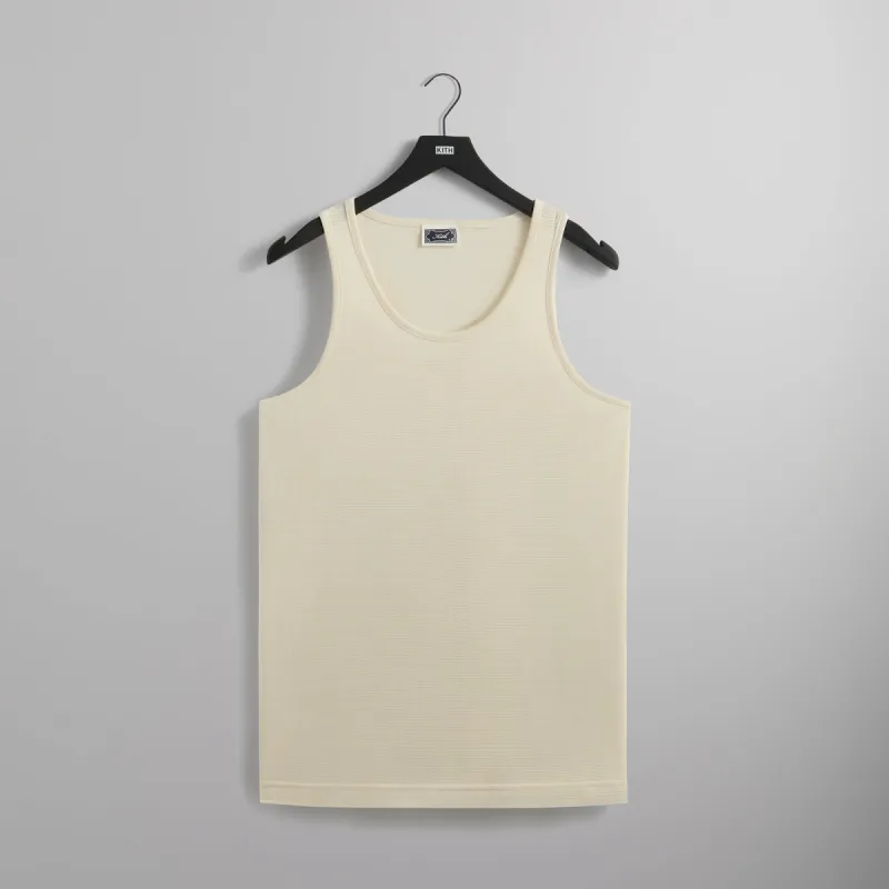 Kith Pointelle Mesh Spencer Tank - Sandrift sold by Kith