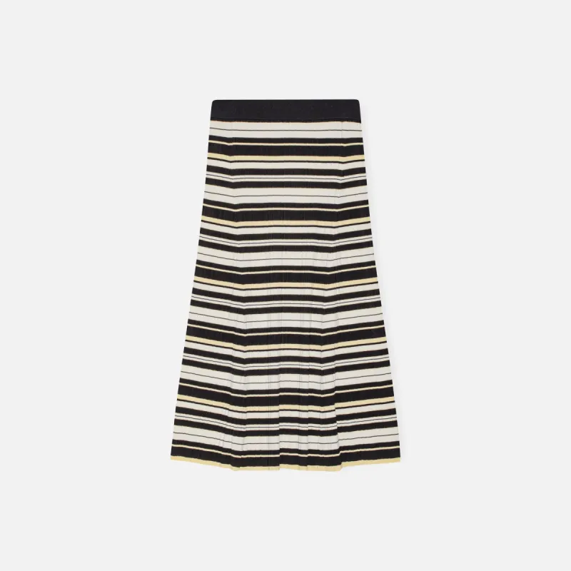 Ganni Future Viscose Rib Long Skirt - Multi sold by Kith