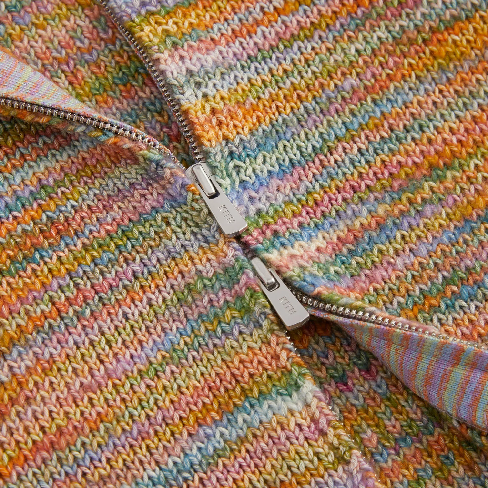 Kith Space Dye Wyona Full Zip Sweater - Multi | Parallel