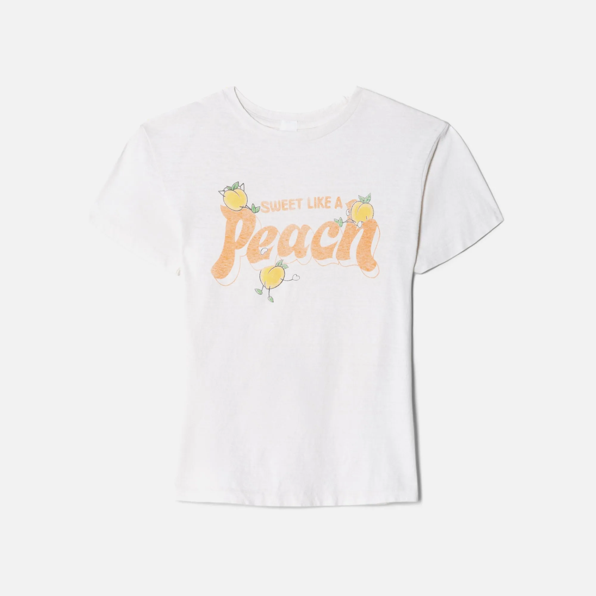 ReDone Classic Tee Peach - Vintage White sold by Kith