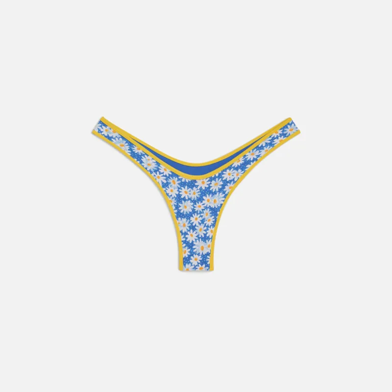 Frankies Bikinis Full Moon Bottom - Blue Daisy sold by Kith
