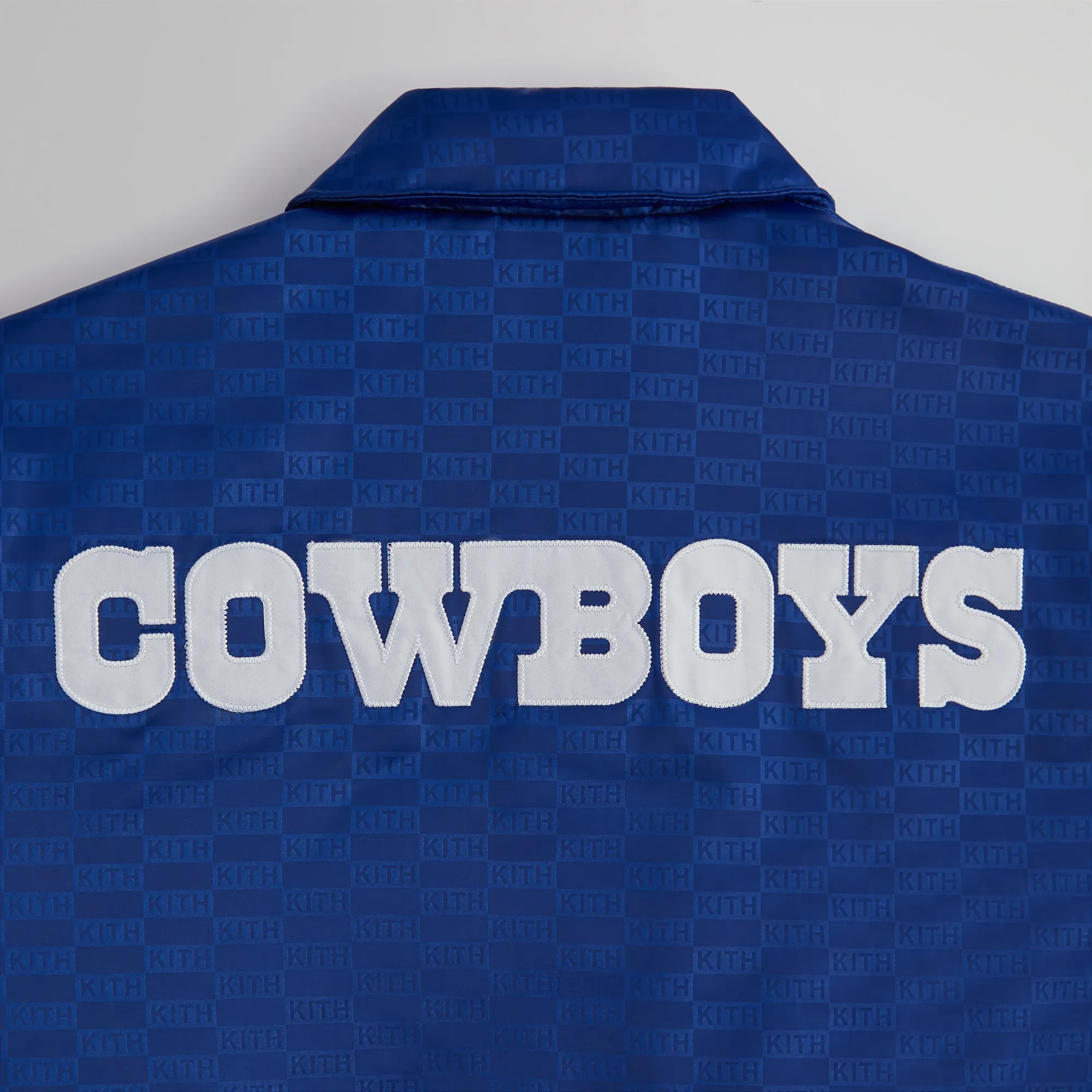 Kith for the NFL: Cowboys Satin Bomber Jacket - Action sold by Kith product image thumbnail 4