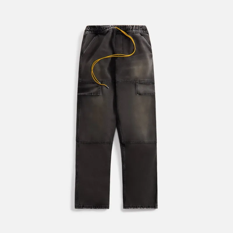 Rhude Plateau Denim Cargo - Black sold by Kith