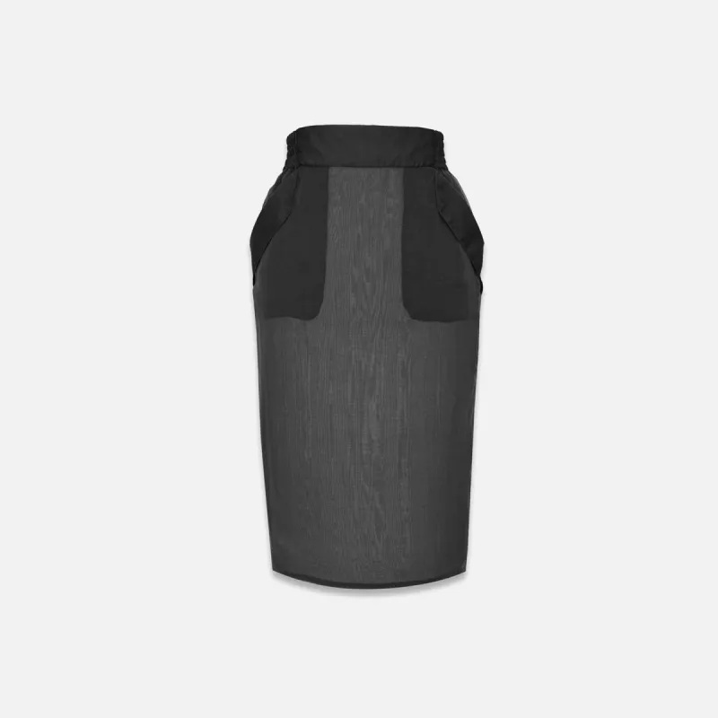 Saint Laurent Sheer Skirt - Black sold by Kith