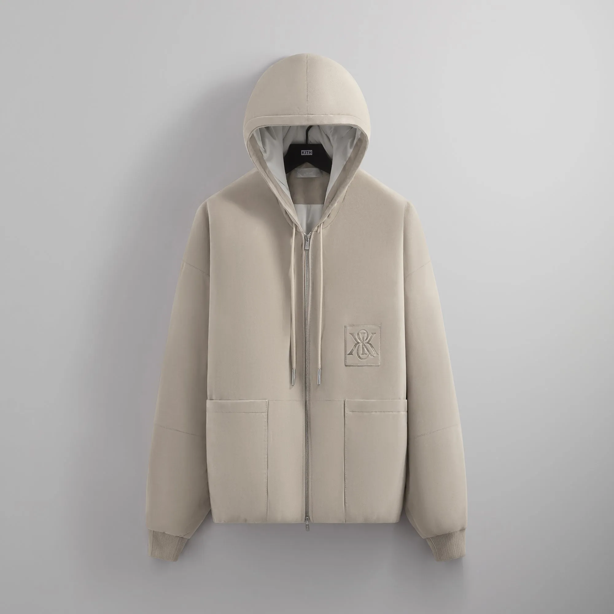 Kith Puffed Suede Jaysen Hoodie - Session sold by Kith