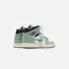 Jordan WMNS Air Jordan 1 Mid - Sail / Jade Smoke / Anthracite sold by Kith