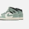 Jordan WMNS Air Jordan 1 Mid - Sail / Jade Smoke / Anthracite sold by Kith