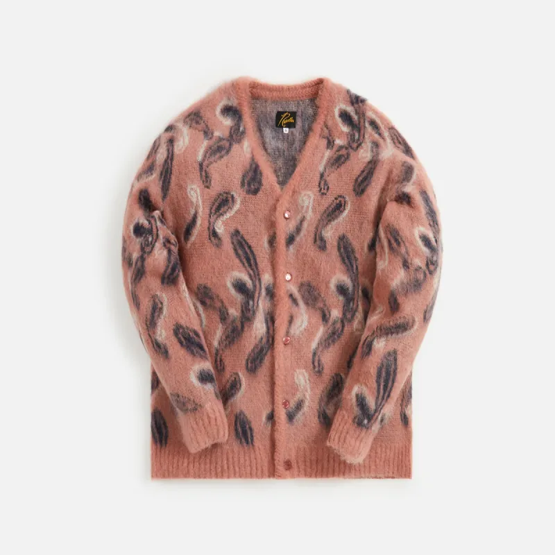 Needles Mohair Cardigan - Argyle Pink sold by Kith