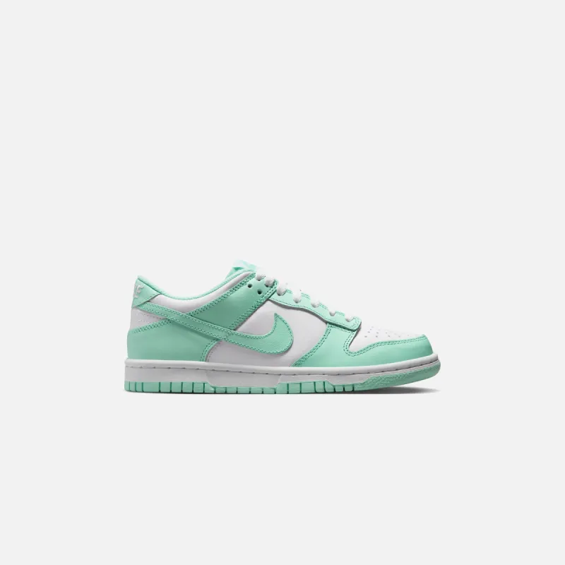 Nike GS Dunk Low - Malachite / Photo Blue / Black / White sold by Kith