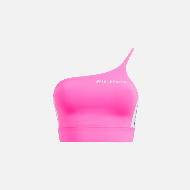 Palm Angels Track One Shoulder Top - Fuchsia sold by Kith