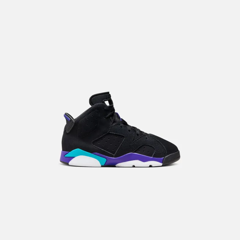 Nike PS Air Jordan 6 Retro - Black / Bright Concord / Aquatone sold by Kith