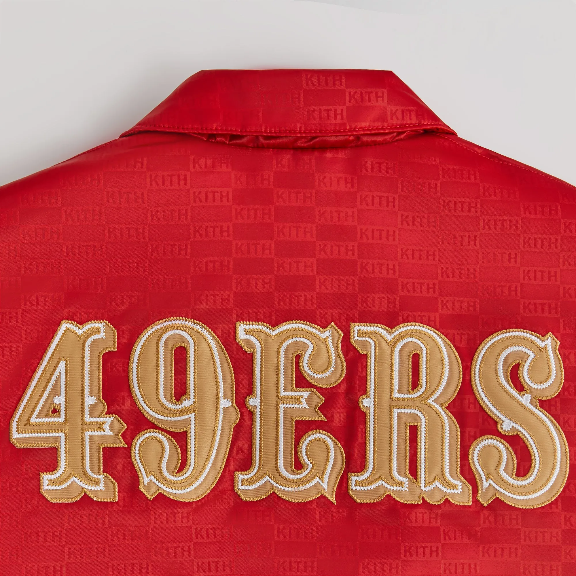 Kith for the NFL: 49ers Satin Bomber Jacket - Dalle sold by Kith product image thumbnail 4