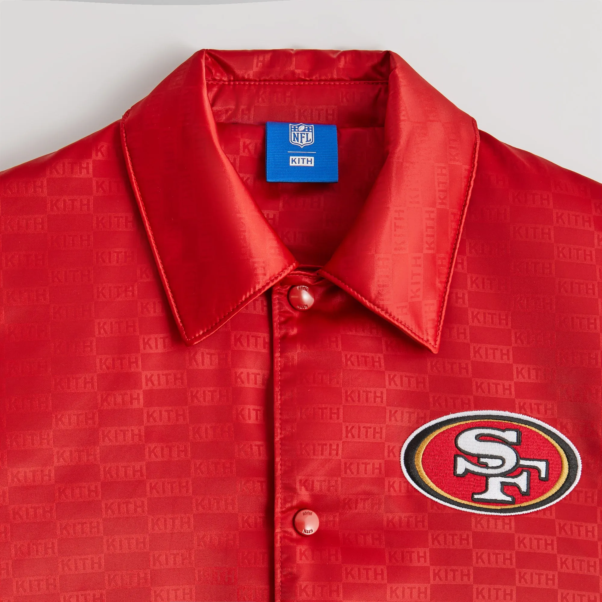 Kith for the NFL: 49ers Satin Bomber Jacket - Dalle sold by Kith product image thumbnail 3