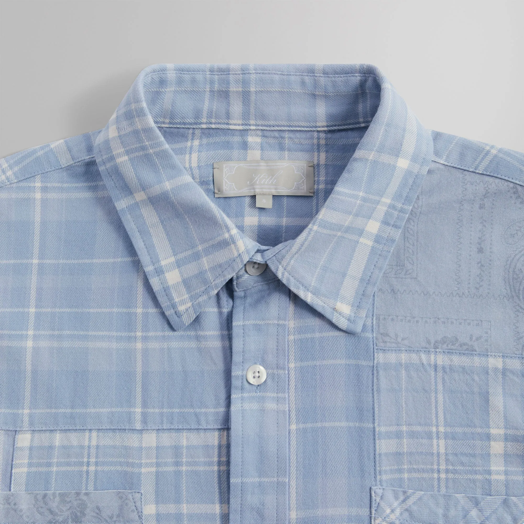 Kith Patchwork Jaydin Buttondown Shirt - Daydream sold by Kith product image thumbnail 3
