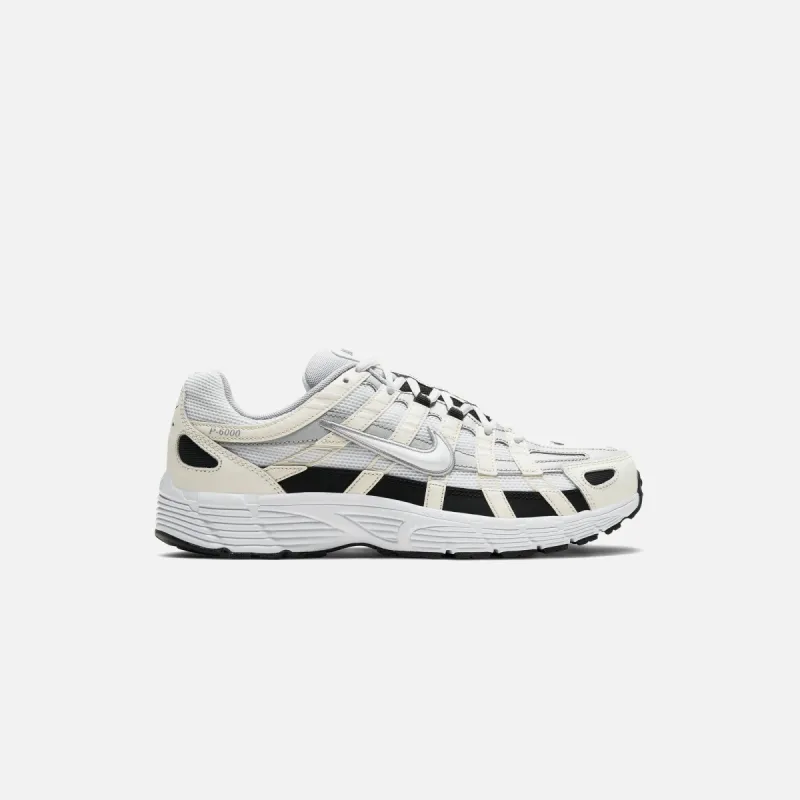 Nike P-6000 - Sail / White / Wolf Grey / Metallic Silver sold by Kith