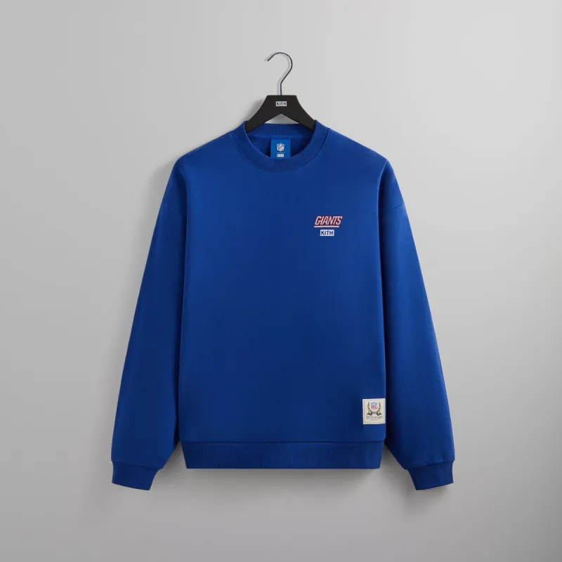 Kith for the NFL: Giants Helmet Nelson Vintage Crewneck - Current PH sold by Kith