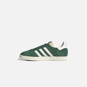 adidas Gazelle - Dark Green / Off White / Cream White sold by Kith