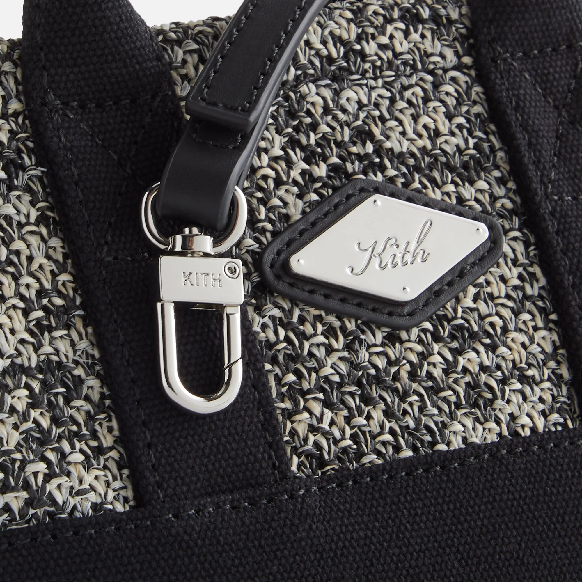 Kith Women Noemi Crochet Raffia Tote - Black sold by Kith product image thumbnail 5