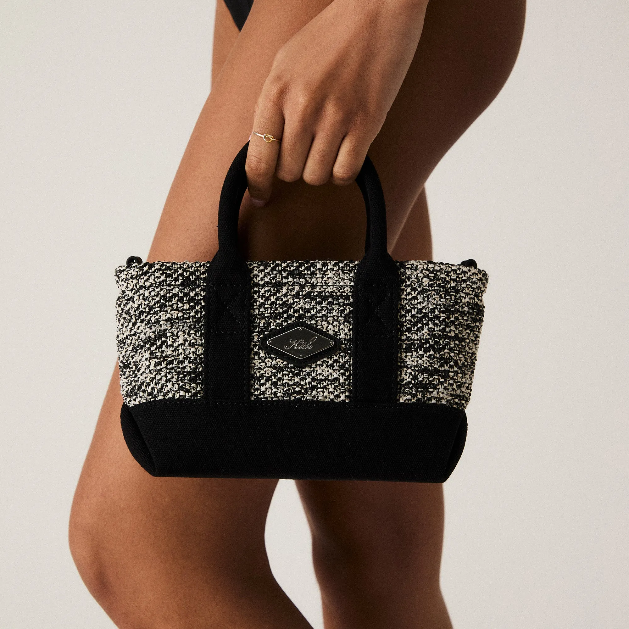 Kith Women Noemi Crochet Raffia Tote - Black sold by Kith product image thumbnail 2