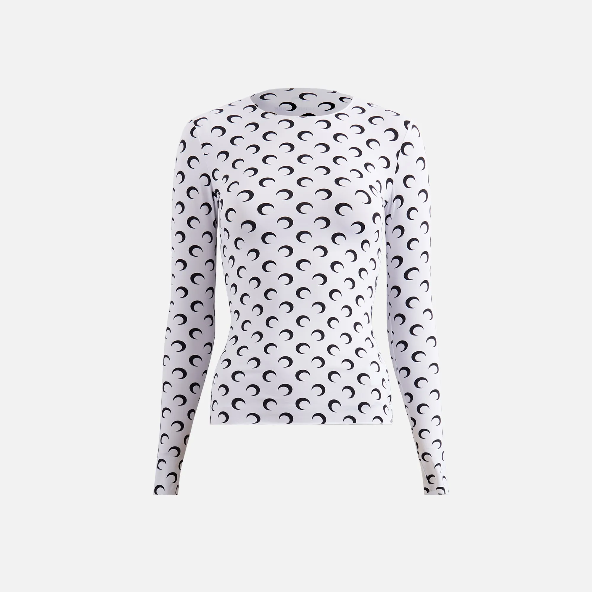 Marine Serre Moon Printed Jersey Second Skin Top - White sold by Kith