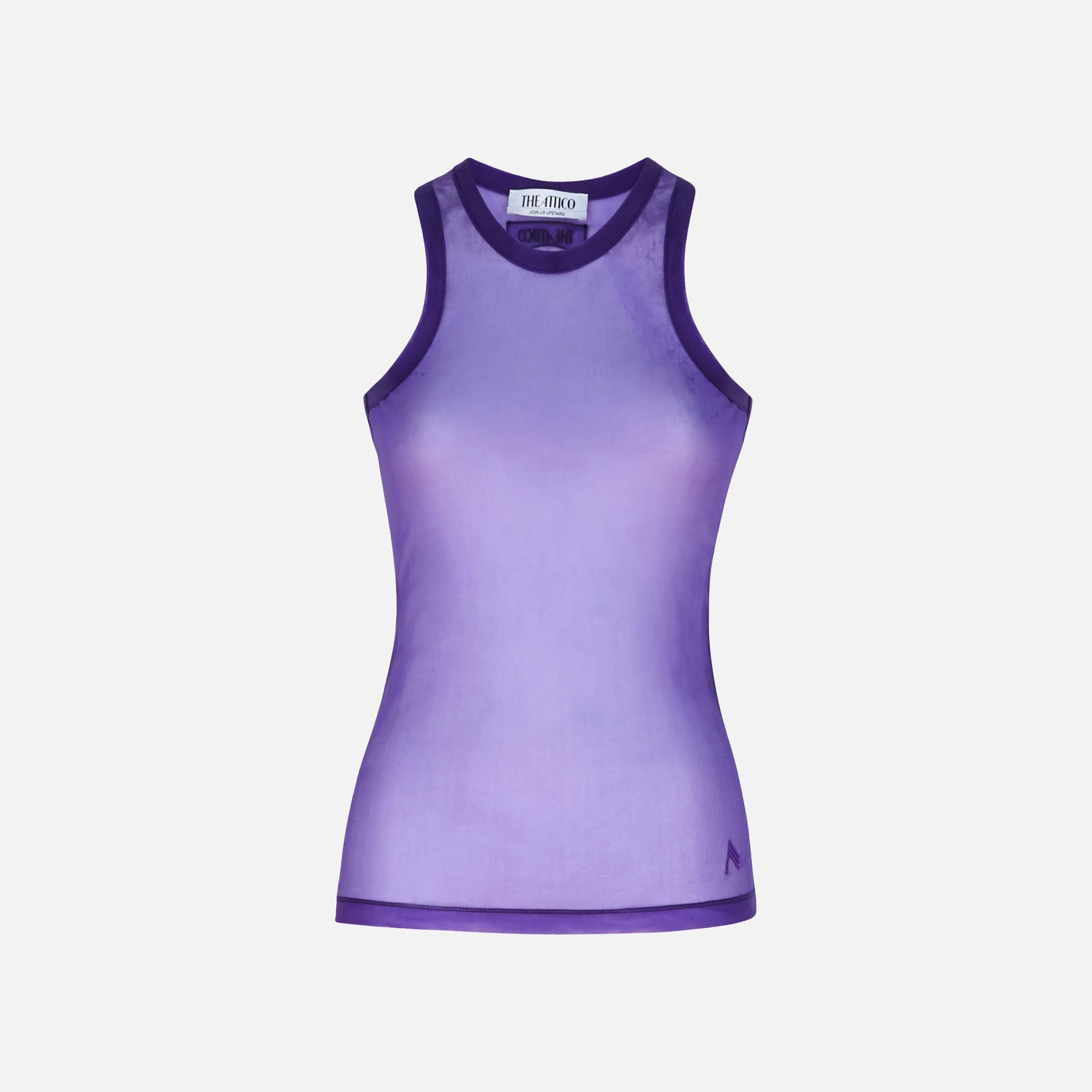 The Attico Nylon Tank Top - Purple sold by Kith