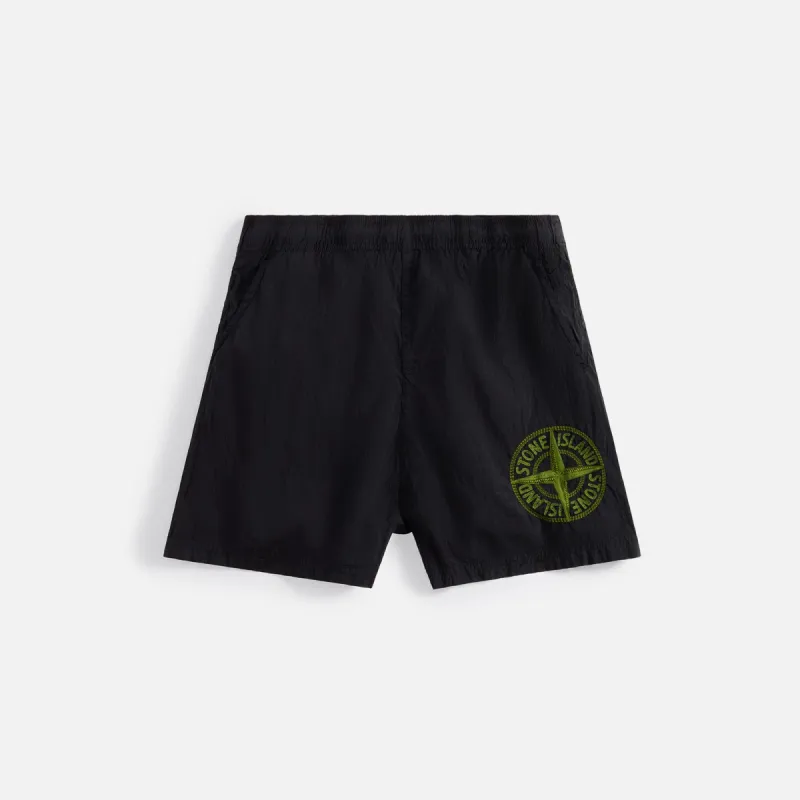 Stone Island Nylon Metal Swim Short - Black sold by Kith