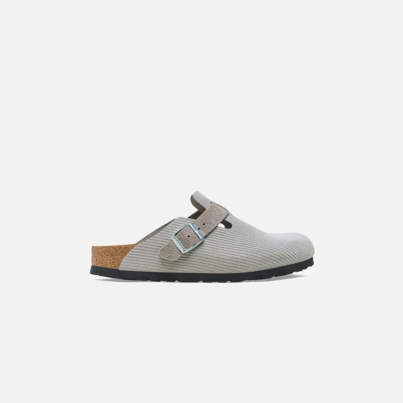 Birkenstock Boston Corduroy - Stone Coin sold by Kith