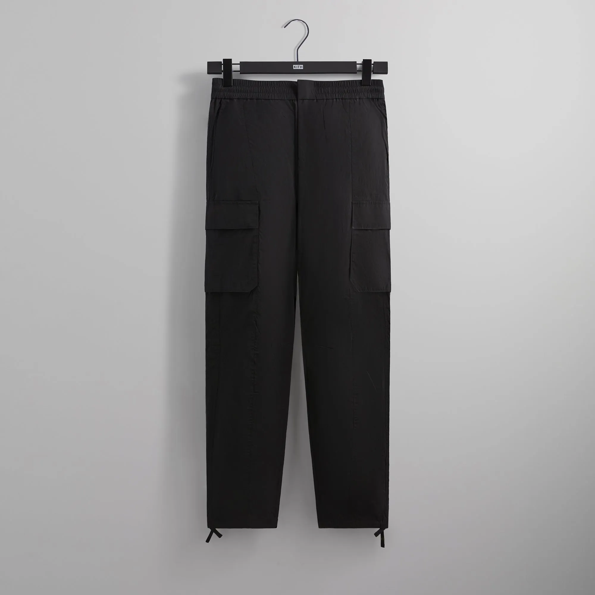 Kith Wrinkle Nylon Bristol Cargo Pant - Black sold by Kith