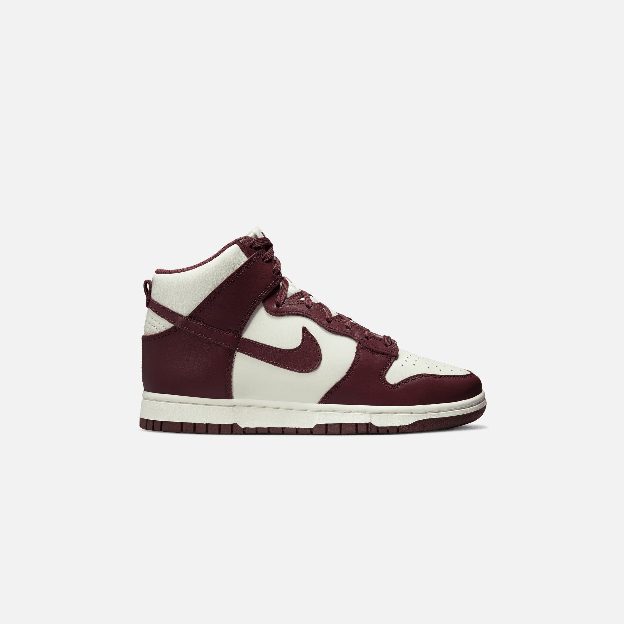 Nike WMNS Dunk High - Burgundy Crush / Sail sold by Kith