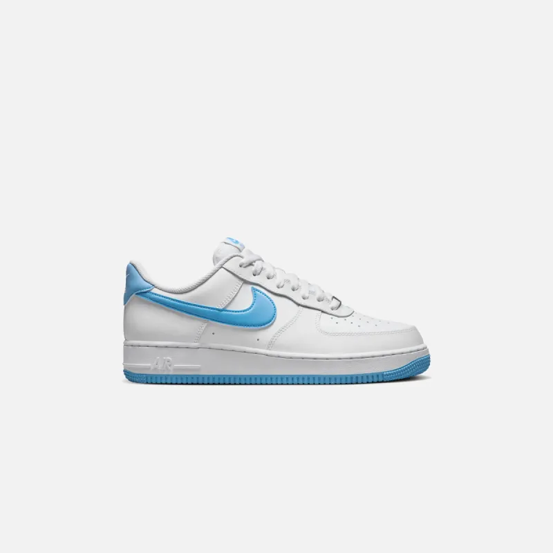 Nike Air Force 1 '07 - White / Aquarius Blue / White sold by Kith