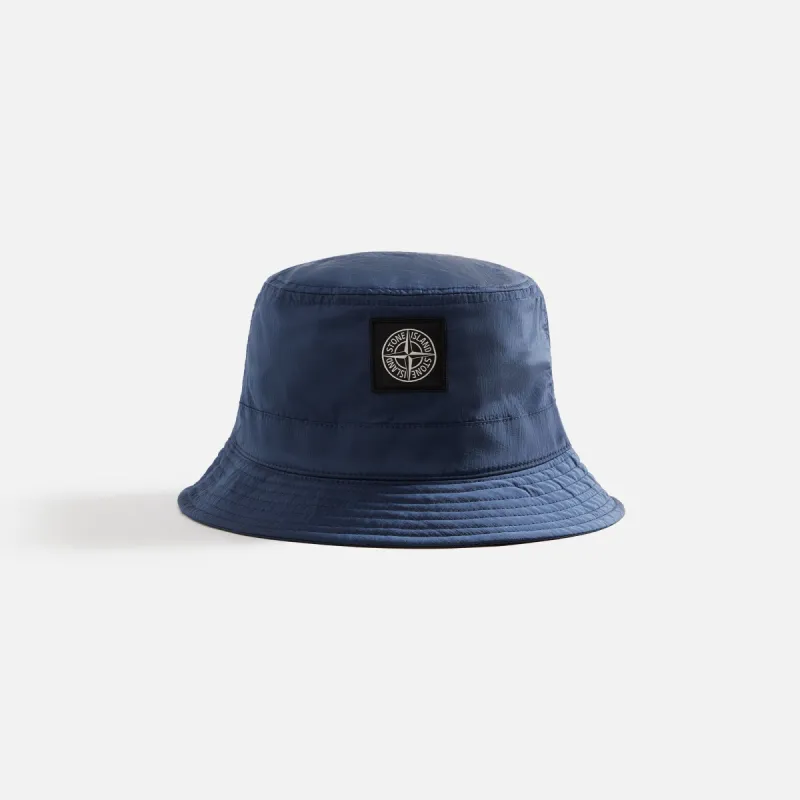 Stone Island Nylon Metal Bucket Hat - Dark Blue sold by Kith