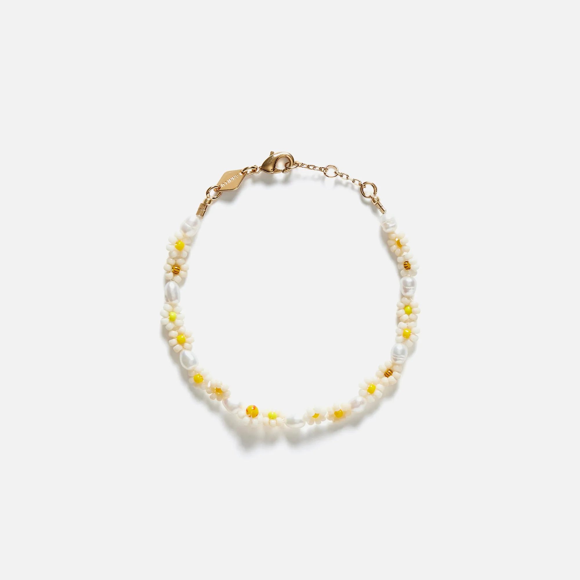 Anni Lu Daisy Flower Bracelet - Yellow / Multi sold by Kith