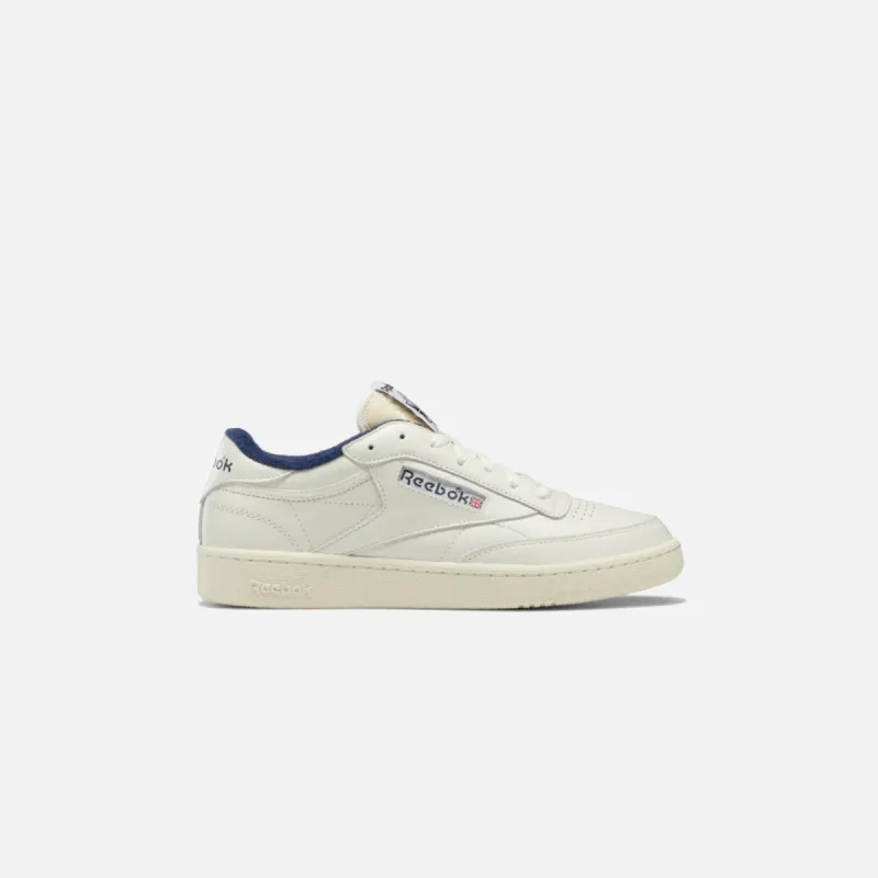Reebok Club C 85 Vintage - Chalk / Alabaster / Vector Navy sold by Kith