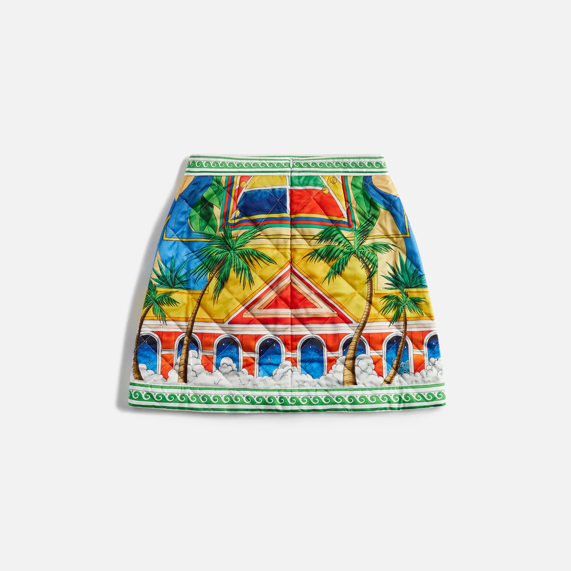 Casablanca Printed Quilted Mini Skirt - D'Orange sold by Kith product image thumbnail 2