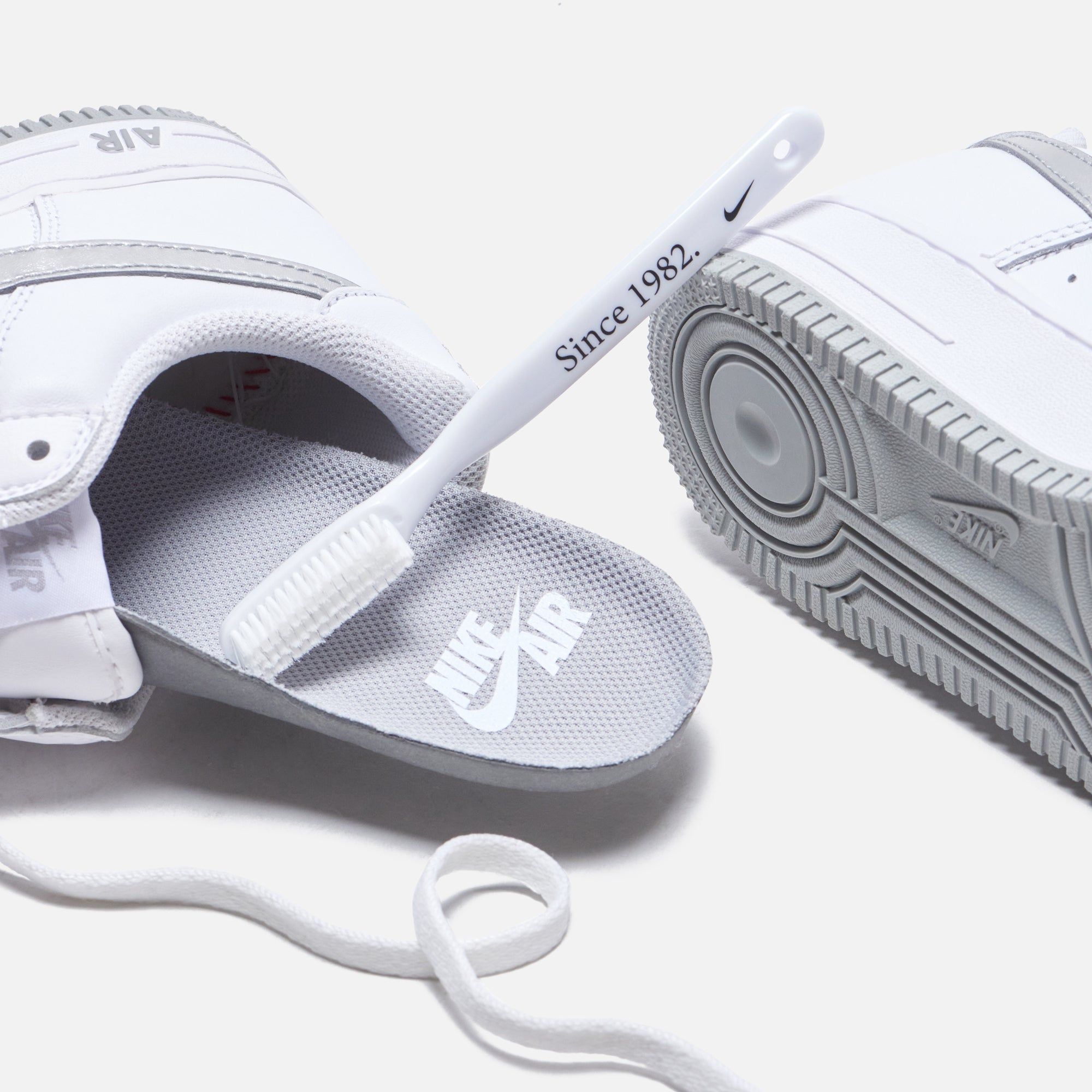 Nike Air Force 1 Low - Retro White / Metallic Silver / Metallic sold by Kith product image thumbnail 5