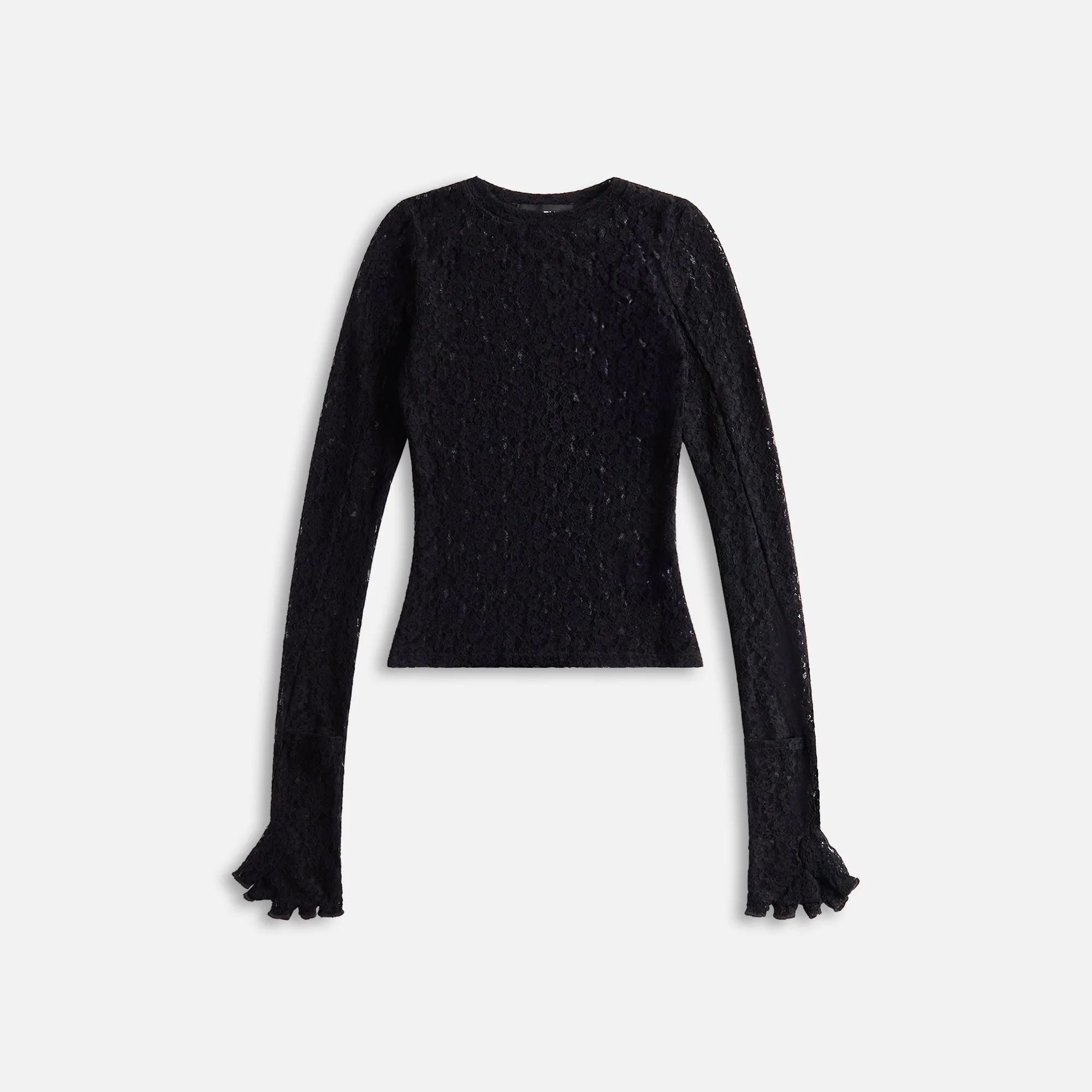 EB Denim Lombardi Lace Top - Black Lace sold by Kith