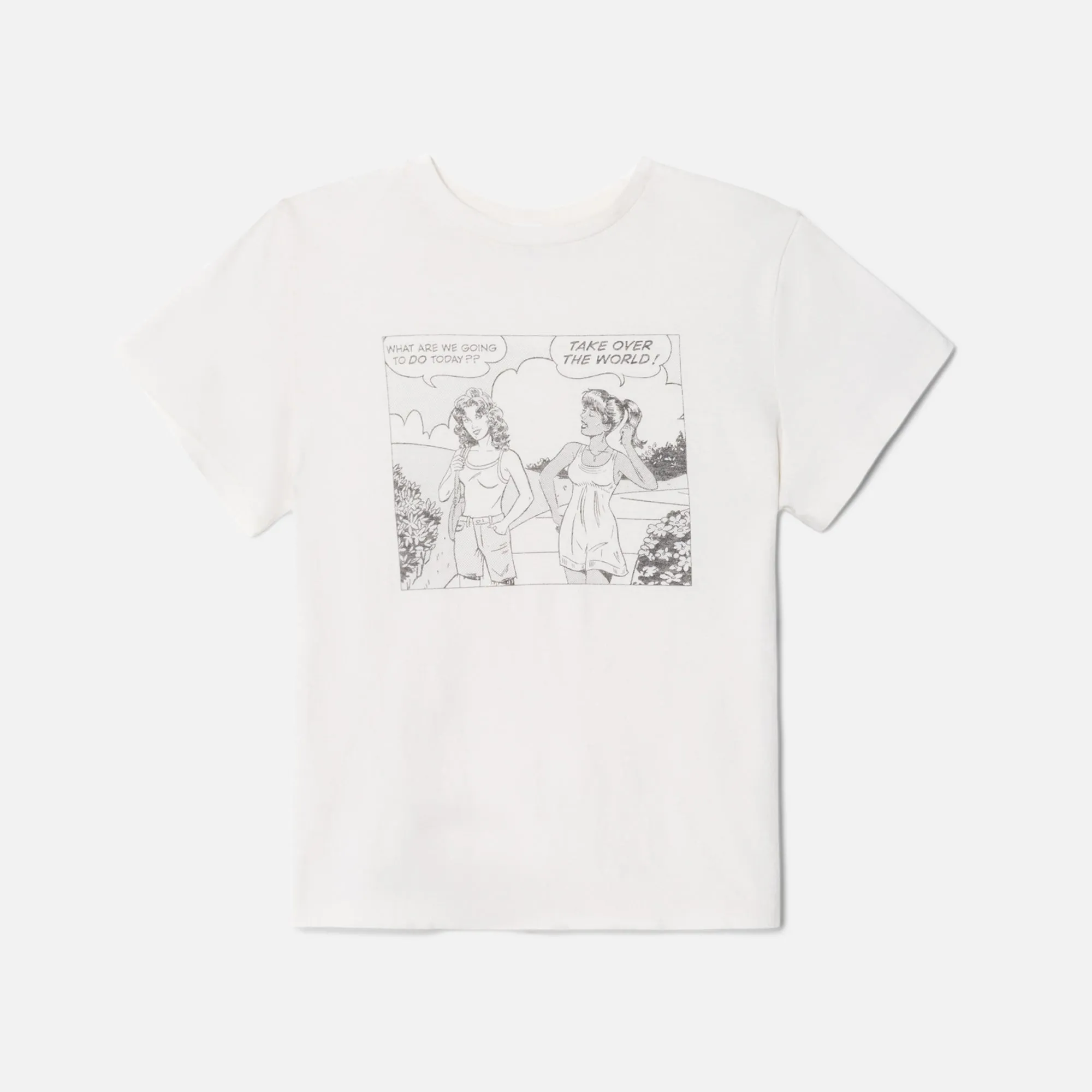 ReDone Classic Tee Girl Power - Vintage White sold by Kith