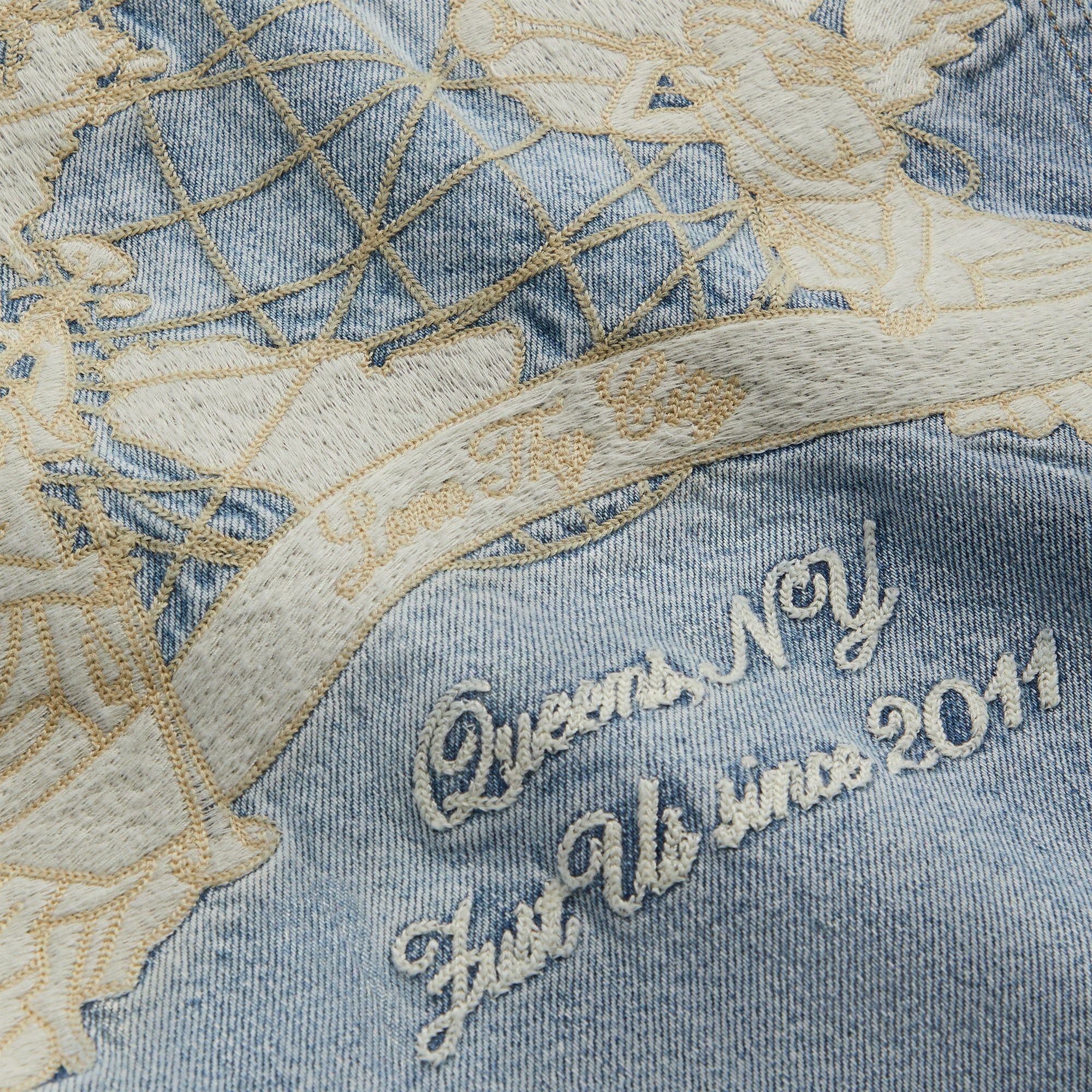 Kith Embroidered Centre Denim Jacket - Light Indigo sold by Kith product image thumbnail 6