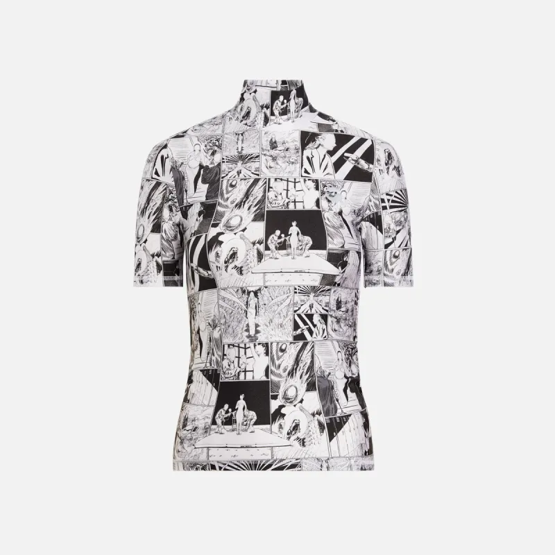 Coperni High Neck Fitted Top - Black / White sold by Kith