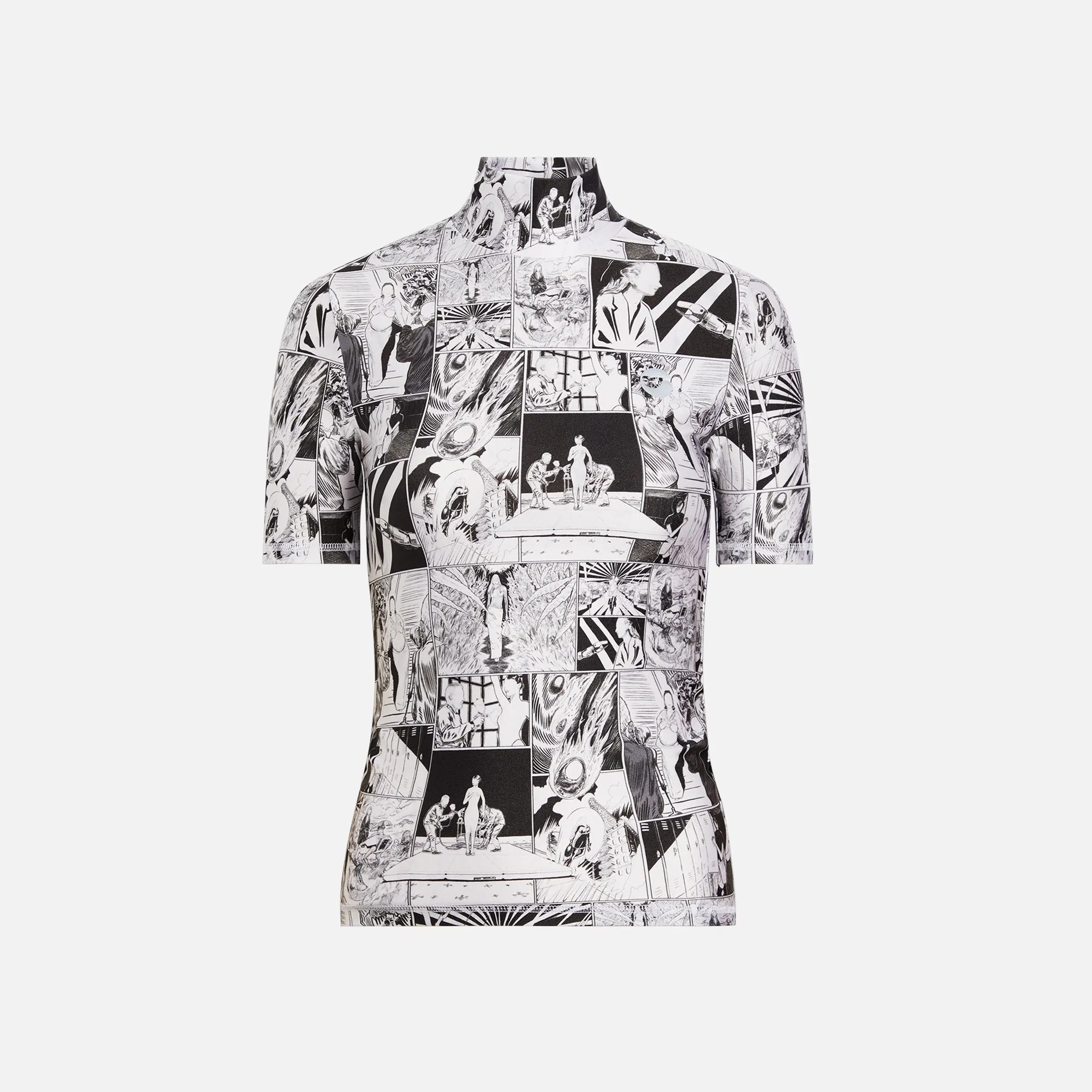 Coperni High Neck Fitted Top - Black / White sold by Kith