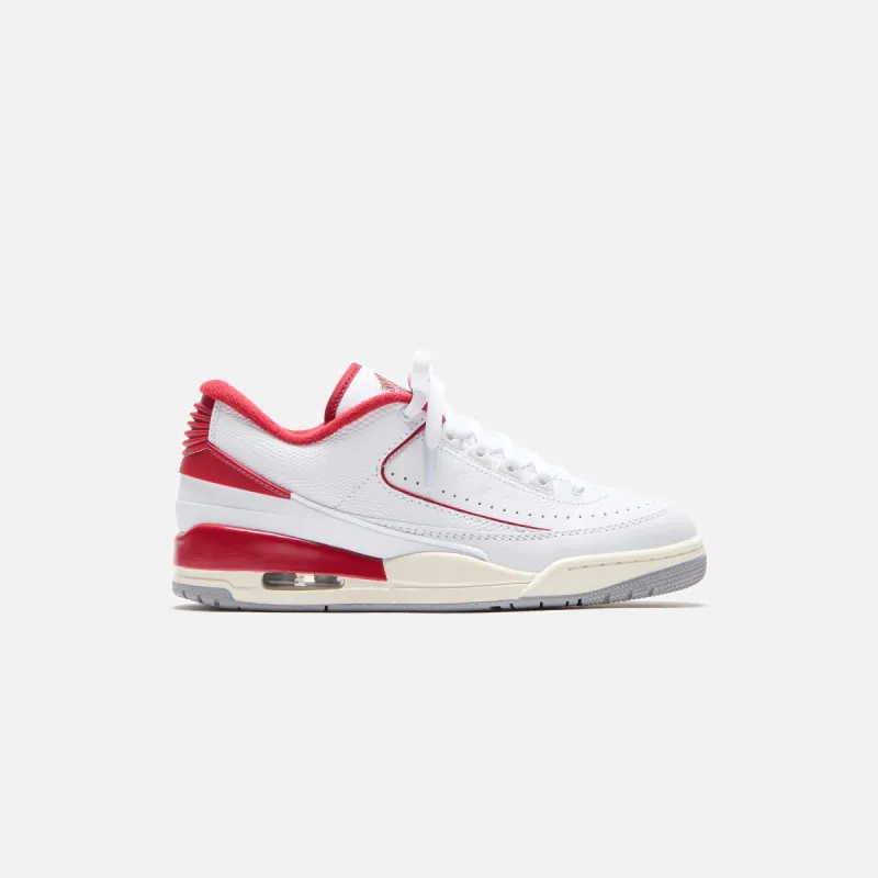Jordan Air Jordan 2/3 - White / Varsity Red / Sail / Cement Grey sold by Kith