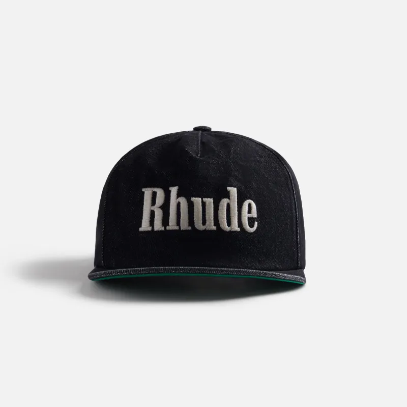 Rhude Structured Cap - Black sold by Kith