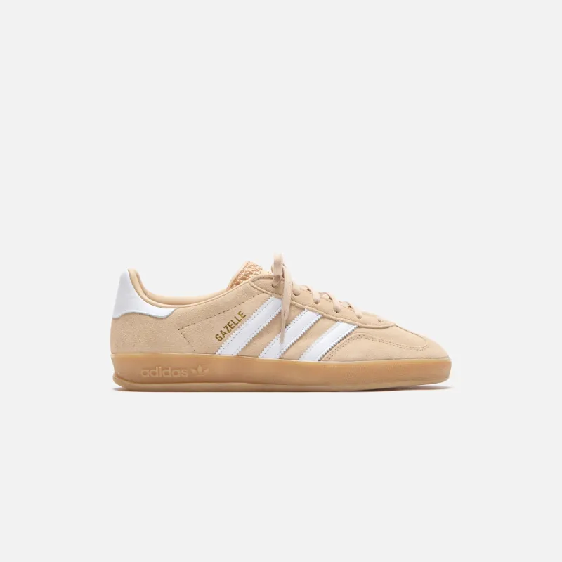 adidas WMNS Gazelle Indoor - Magic Beige / White / Gum 3 sold by Kith