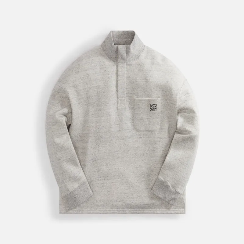 Loewe High Neck Sweatshirt - Grey Melange sold by Kith