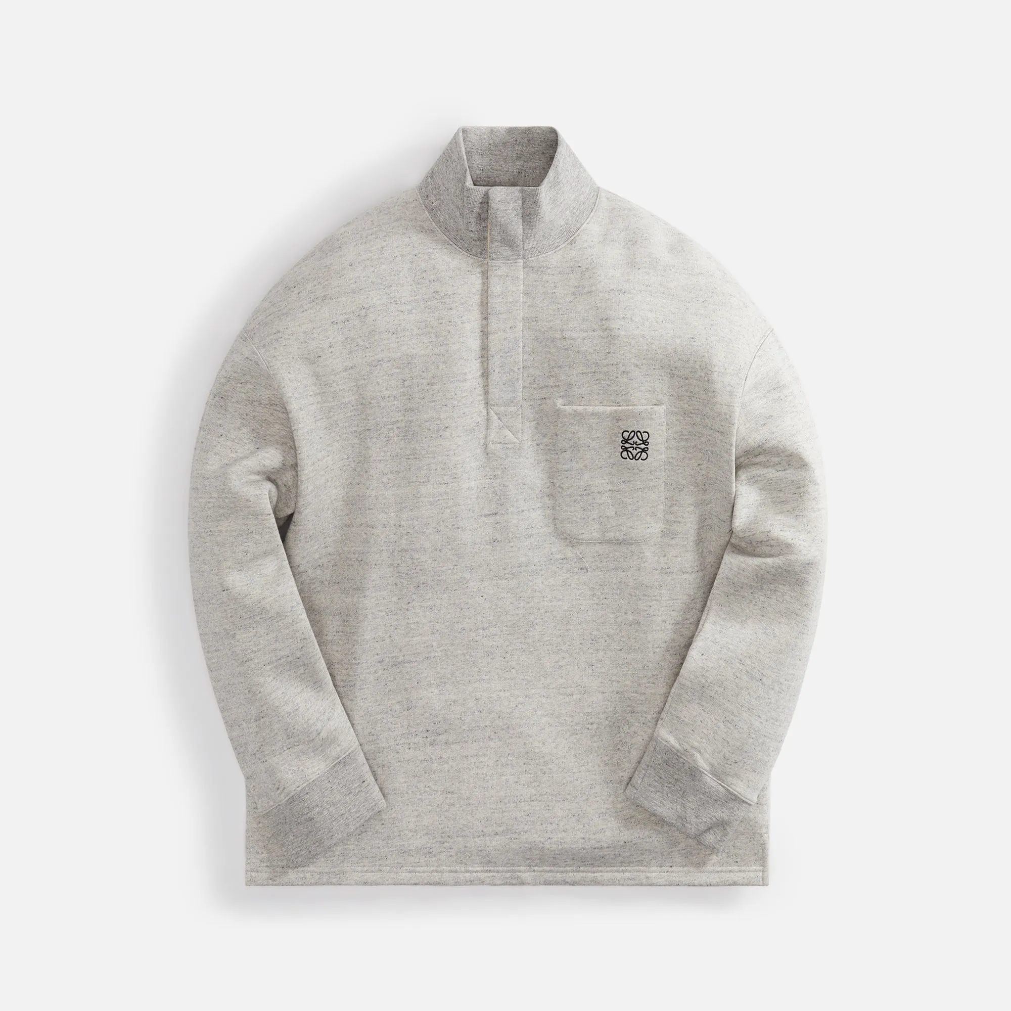 Loewe High Neck Sweatshirt - Grey Melange sold by Kith